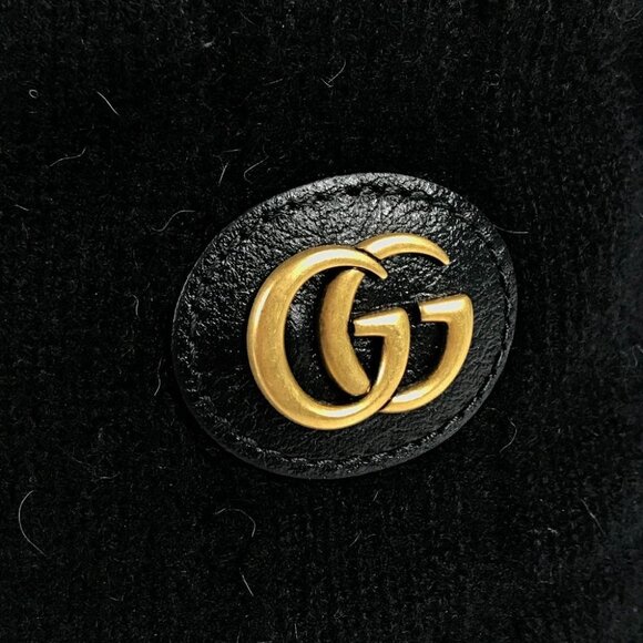 Gucci Hat Double G Wool Black